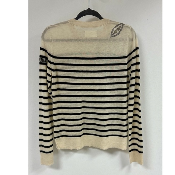 Zadig & Voltaire Miss CP Striped Cashmere Sweater. - Picture 8 of 10